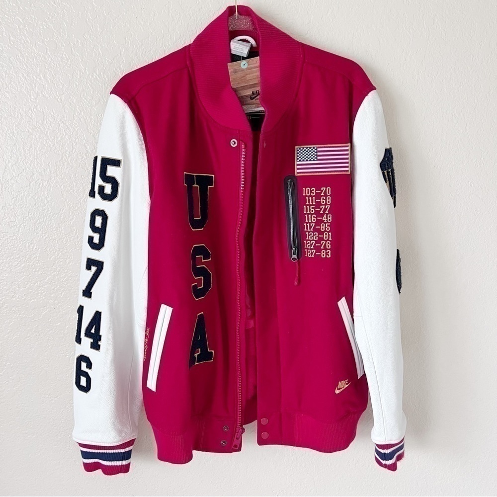 NEW RARE NIKE NSW 20TH ANNIVERSARY USA DREAM TEAM DESTROYER VARSITY JACKET sz L